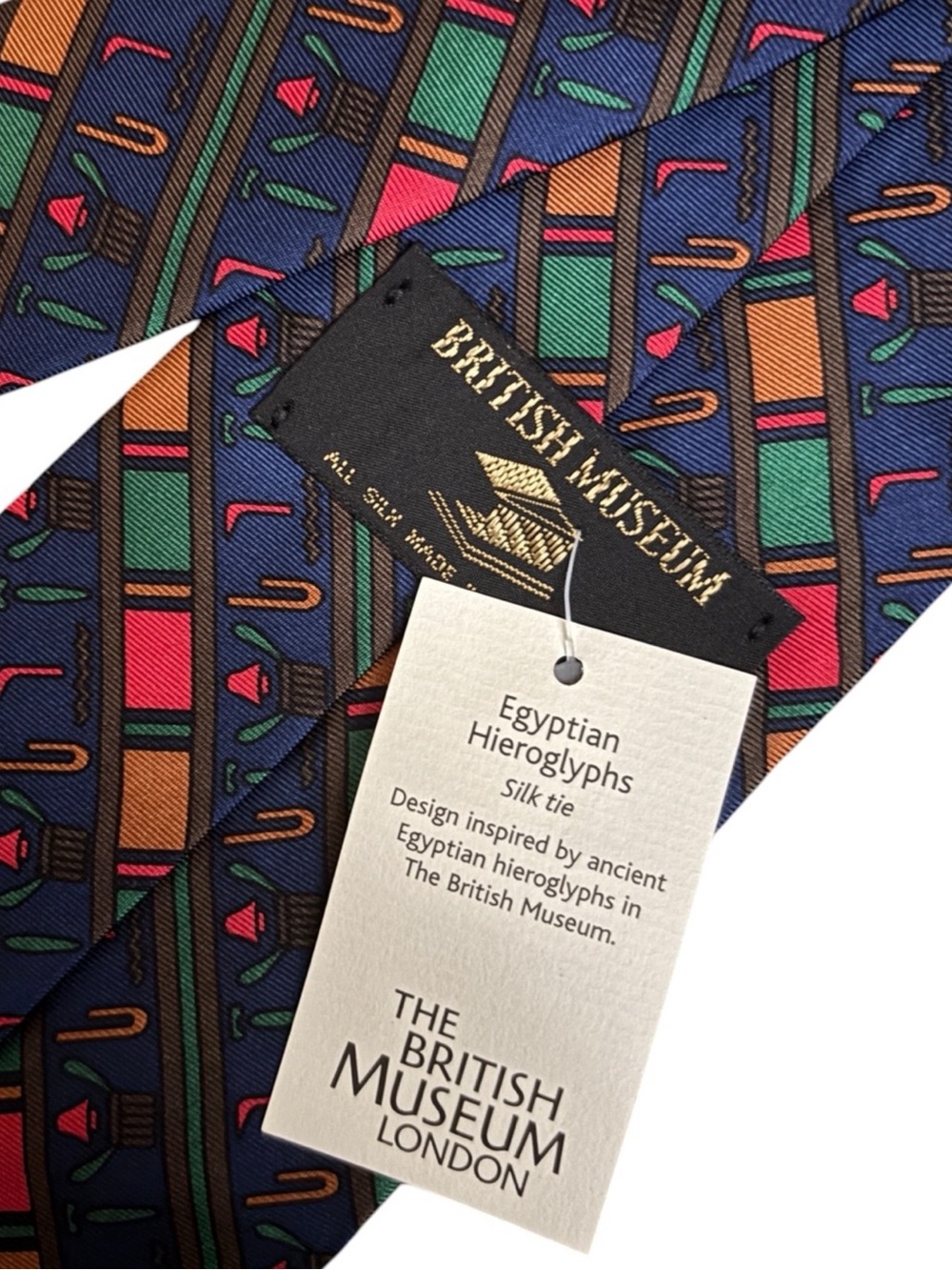BRITISH MUSEUM OF LONDON silk tie